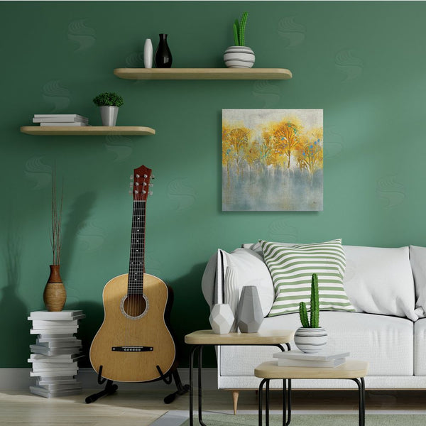Stupell Industries K. Nari | Wooded Grey Landscape Abstraction Orange Trees Wall Art
