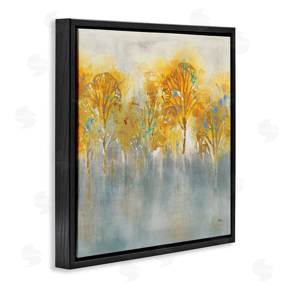 Stupell Industries K. Nari | Wooded Grey Landscape Abstraction Orange Trees Wall Art