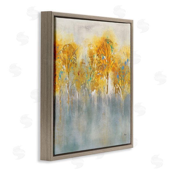 Stupell Industries K. Nari | Wooded Grey Landscape Abstraction Orange Trees Wall Art