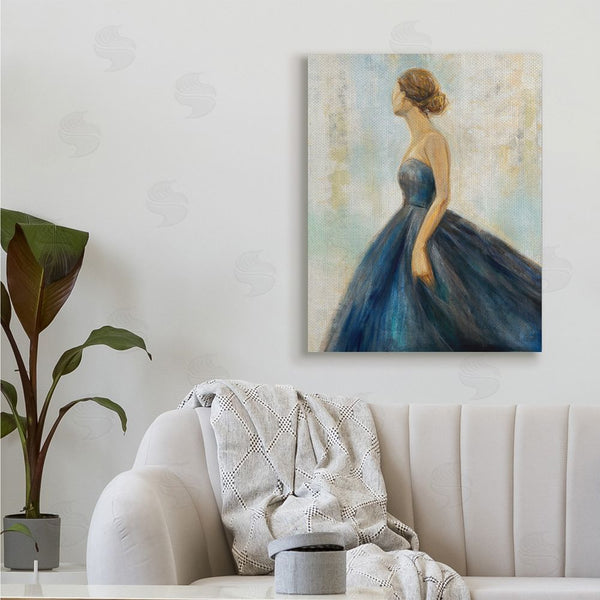 Stupell Industries K. Nari | Young Woman Blue Dress Wall Art