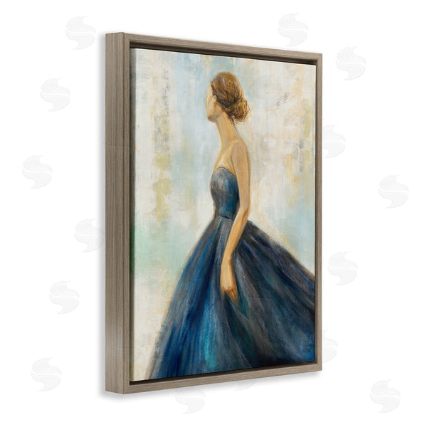 Stupell Industries K. Nari | Young Woman Blue Dress Wall Art