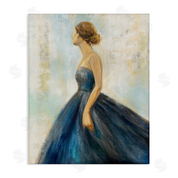stupell industries K. Nari | Young Woman Blue Dress Wall Art