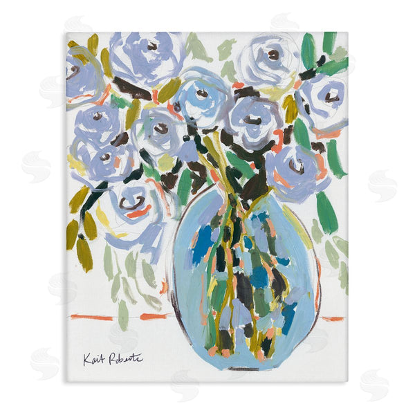 stupell industries Kait Roberts | Abstract Blue Pastel Floral Bouquet