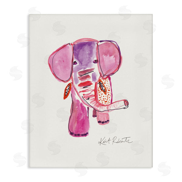 stupell industries Kait Roberts | Abstract Elephant Pink Portrait
