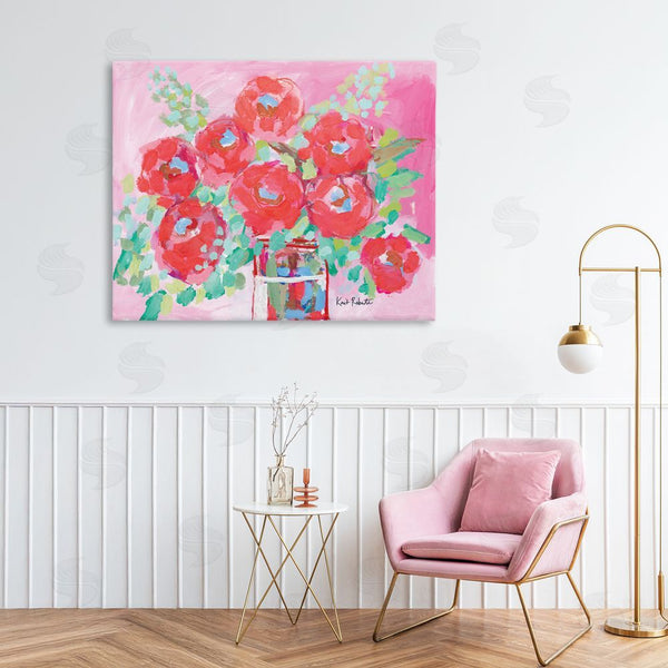 Stupell Industries Kait Roberts | Love To Bloom Pink Florals Wall Art