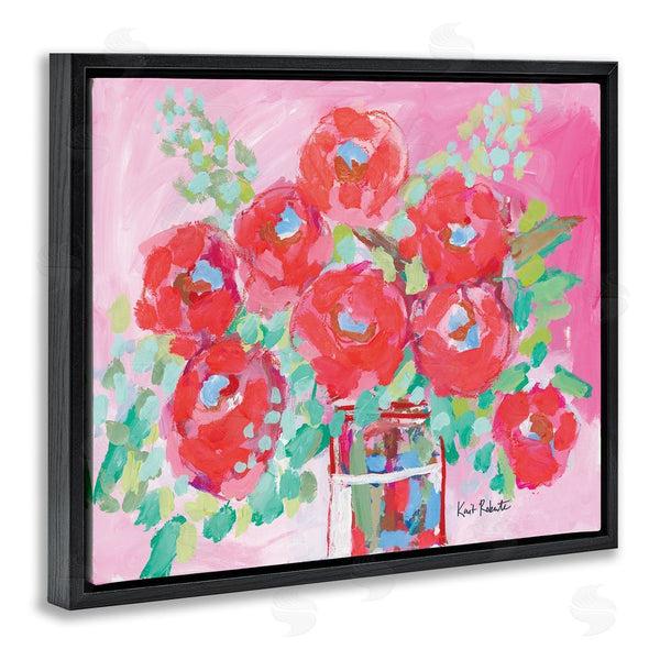 Stupell Industries Kait Roberts | Love To Bloom Pink Florals Wall Art