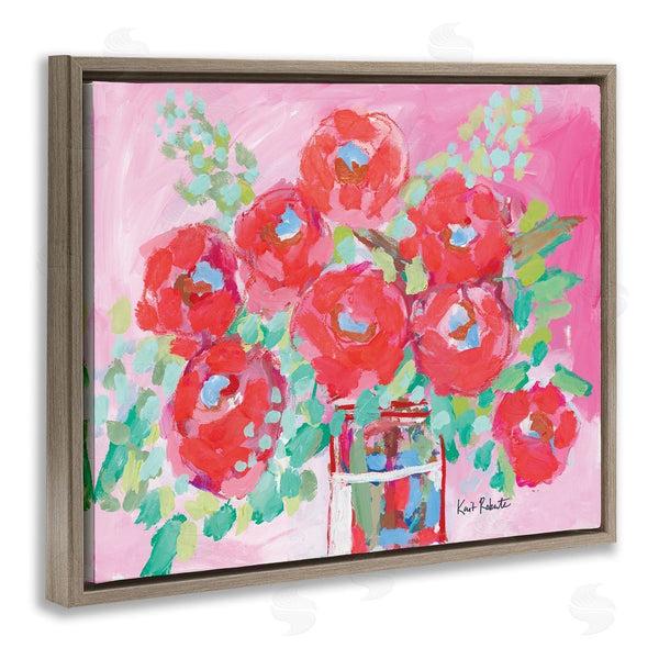 Stupell Industries Kait Roberts | Love To Bloom Pink Florals Wall Art