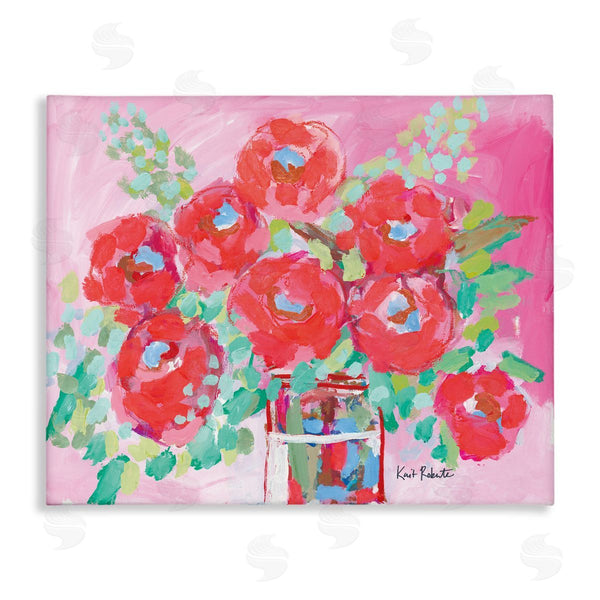 stupell industries Kait Roberts | Love to Bloom Pink Florals Wall Art