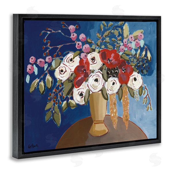 Stupell Industries Kait Roberts | White Poppies Floral Arrangement Abstract Flower Still Life Wall Art