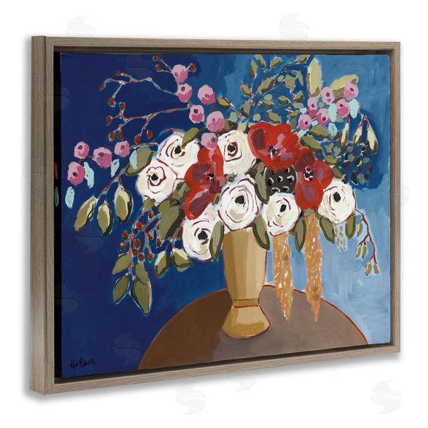 Stupell Industries Kait Roberts | White Poppies Floral Arrangement Abstract Flower Still Life Wall Art