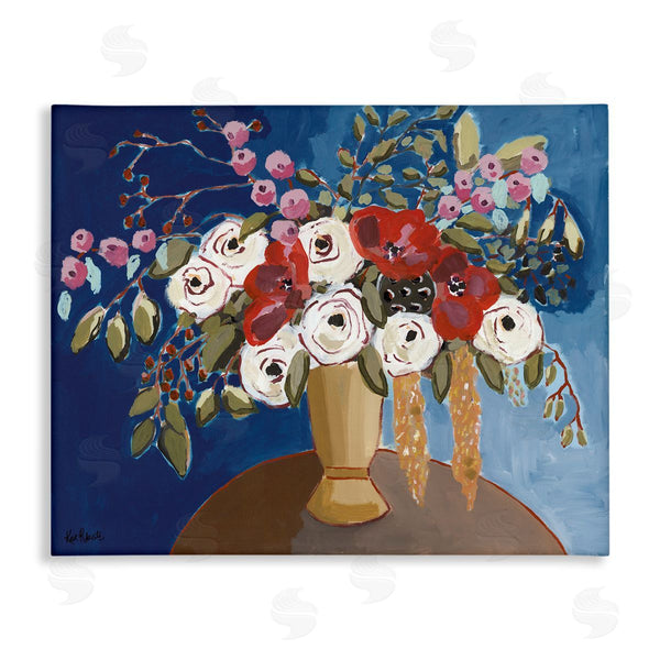 stupell industries Kait Roberts | White Poppies Floral Arrangement Abstract Flower Still Life Wall Art
