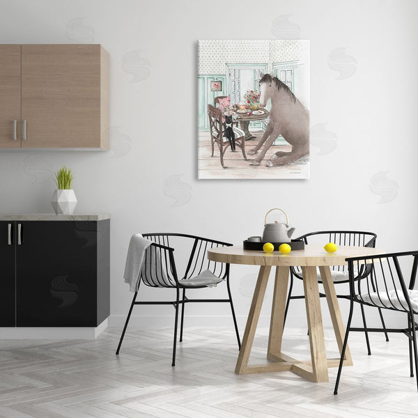 Stupell Industries Kamdon Kreations | Animals Sharing Meal Wall Art