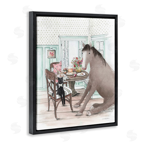 Stupell Industries Kamdon Kreations | Animals Sharing Meal Wall Art