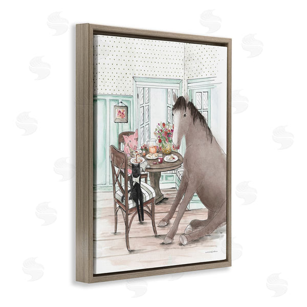 Stupell Industries Kamdon Kreations | Animals Sharing Meal Wall Art