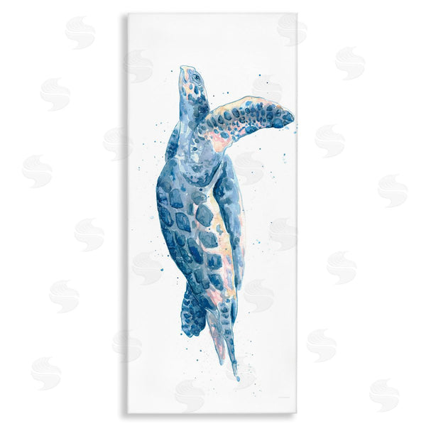 stupell industries Kamdon Kreations | Blue Turtle Swimming Wall Art