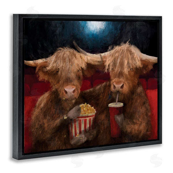 Stupell Industries Kamdon Kreations | Cattle In Movie Theater Wall Art