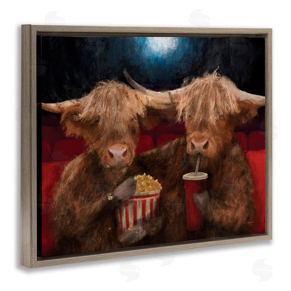 Stupell Industries Kamdon Kreations | Cattle In Movie Theater Wall Art