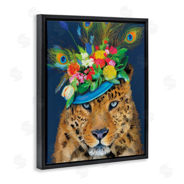 Stupell Industries Kamdon Kreations | Cheetah With Feather Hat Wall Art