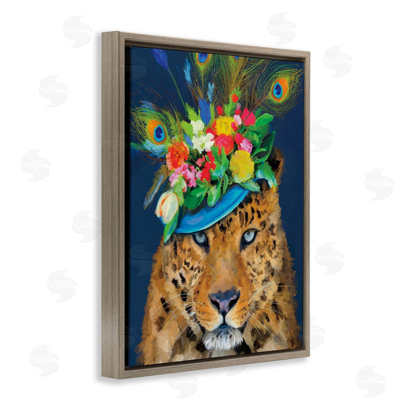Stupell Industries Kamdon Kreations | Cheetah With Feather Hat Wall Art
