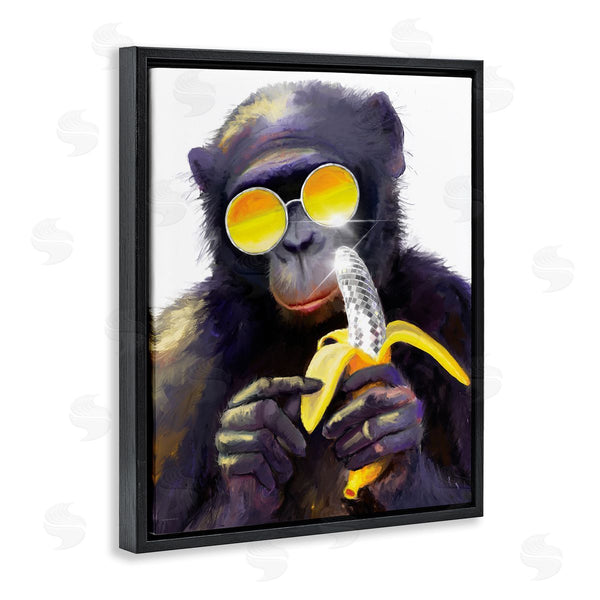 Stupell Industries Kamdon Kreations | Cool Monkey With Disco Banana