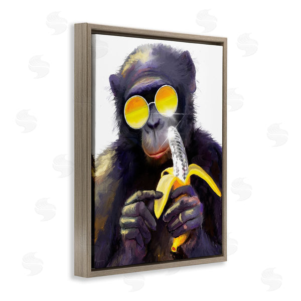 Stupell Industries Kamdon Kreations | Cool Monkey With Disco Banana