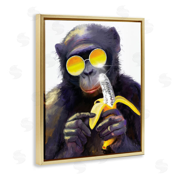 Stupell Industries Kamdon Kreations | Cool Monkey With Disco Banana