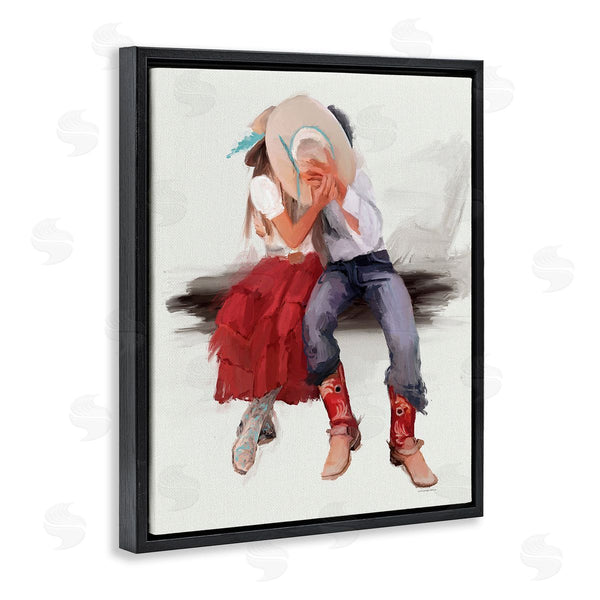 Stupell Industries Kamdon Kreations | Country Couple Kiss Wall Art
