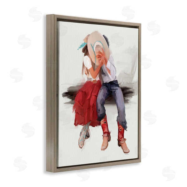 Stupell Industries Kamdon Kreations | Country Couple Kiss Wall Art