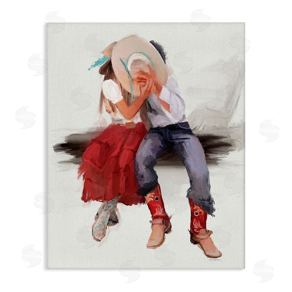 stupell industries Kamdon Kreations | Country Couple Kiss Wall Art