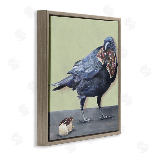 Stupell Industries Kamdon Kreations | Crow Eating Donut