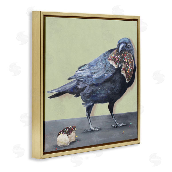Stupell Industries Kamdon Kreations | Crow Eating Donut