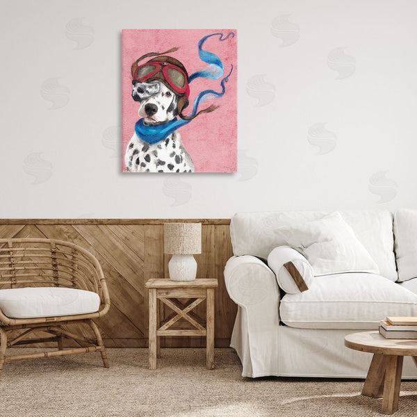 Stupell Industries Kamdon Kreations | Dalmatian Pilot Painting Wall Art