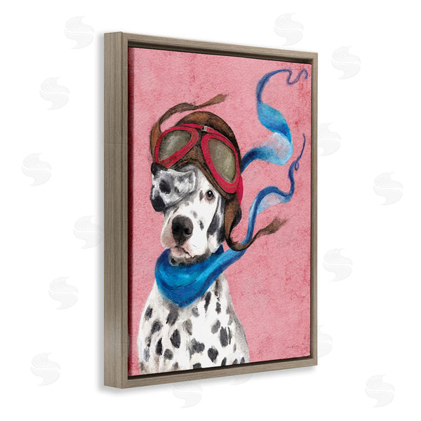 Stupell Industries Kamdon Kreations | Dalmatian Pilot Painting Wall Art