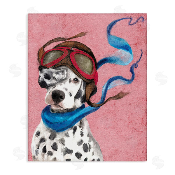 stupell industries Kamdon Kreations | Dalmatian Pilot Painting Wall Art