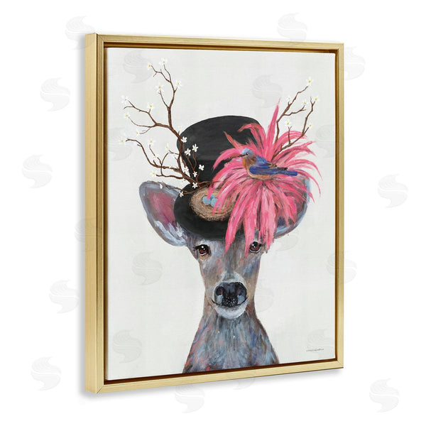 Stupell Industries Kamdon Kreations | Deer With Vintage Hat