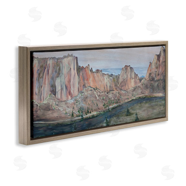 Stupell Industries Kamdon Kreations | Desert Cliffs Across River