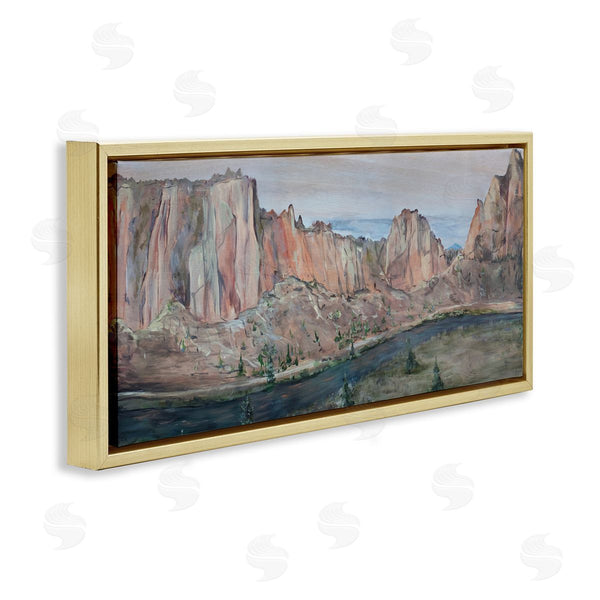 Stupell Industries Kamdon Kreations | Desert Cliffs Across River