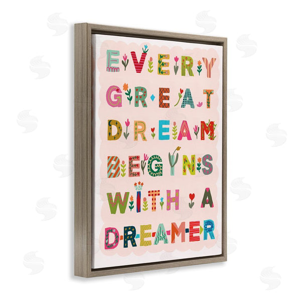 Stupell Industries Kamdon Kreations | Every Great Dream Wall Art