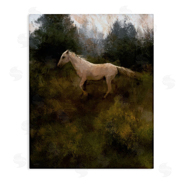 stupell industries Kamdon Kreations | Foal in Brushed Woodland Scene