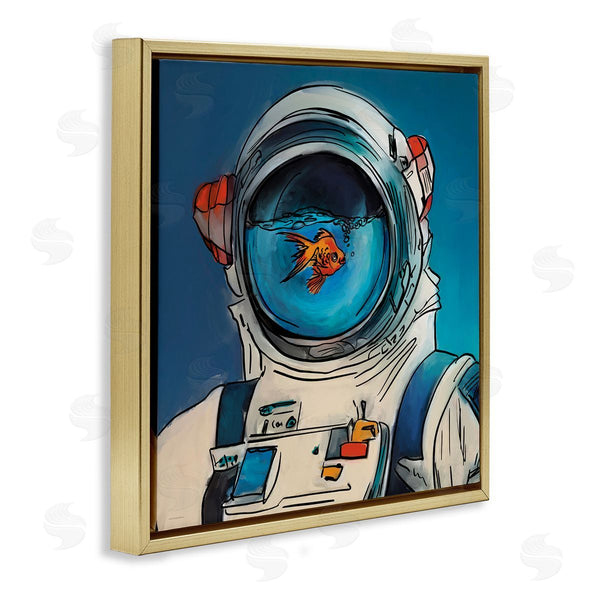 Stupell Industries Kamdon Kreations | Goldfish Astronaut Suit
