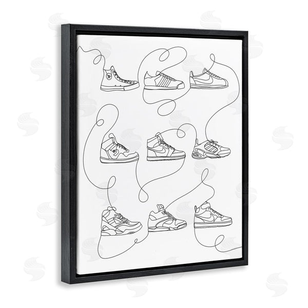 Stupell Industries Kamdon Kreations | Line Doodle Sneakers Wall Art