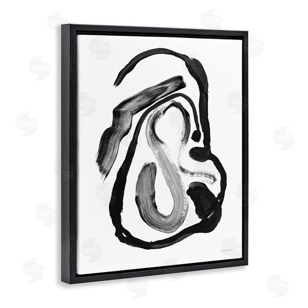 Stupell Industries Kamdon Kreations | Minimal Modern Calligraphic Doodle Line Abstract Faces Wall Art