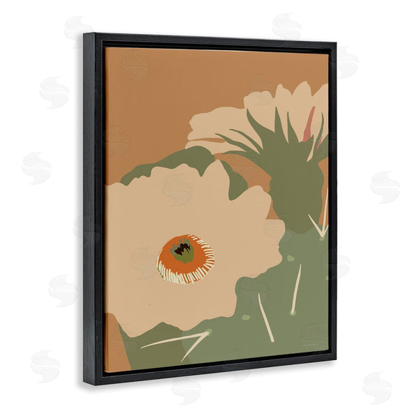 Stupell Industries Kamdon Kreations | Modern Cactus Flower Blossom Arid Vegetation Plants Wall Art