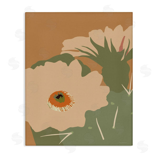 stupell industries Kamdon Kreations | Modern Cactus Flower Blossom Arid Vegetation Plants Wall Art