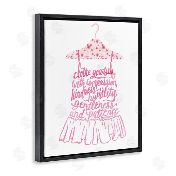 Stupell Industries Kamdon Kreations | Pink Stylish Uplifting Quote Religious Verse Calligraphy Wall Art