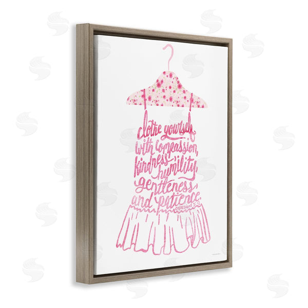 Stupell Industries Kamdon Kreations | Pink Stylish Uplifting Quote Religious Verse Calligraphy Wall Art