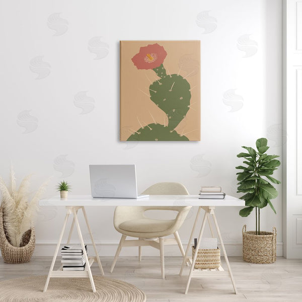 Stupell Industries Kamdon Kreations | Prickly Boho Cactus Flower Modern Pictorial Plant Wall Art