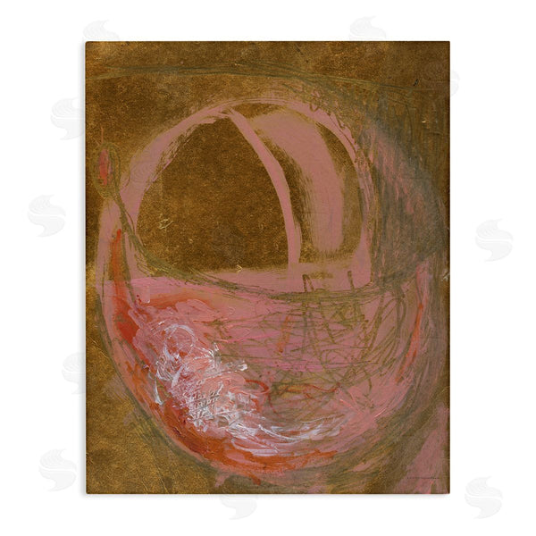 stupell industries Kamdon Kreations | Rustic Abstract Pink Circle Sketch Graffiti Wall Art