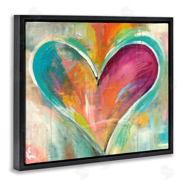 Stupell Industries Kami Lerner | Abstract Textural Heart Painting