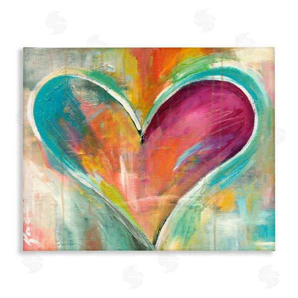 stupell industries Kami Lerner | Abstract Textural Heart Painting